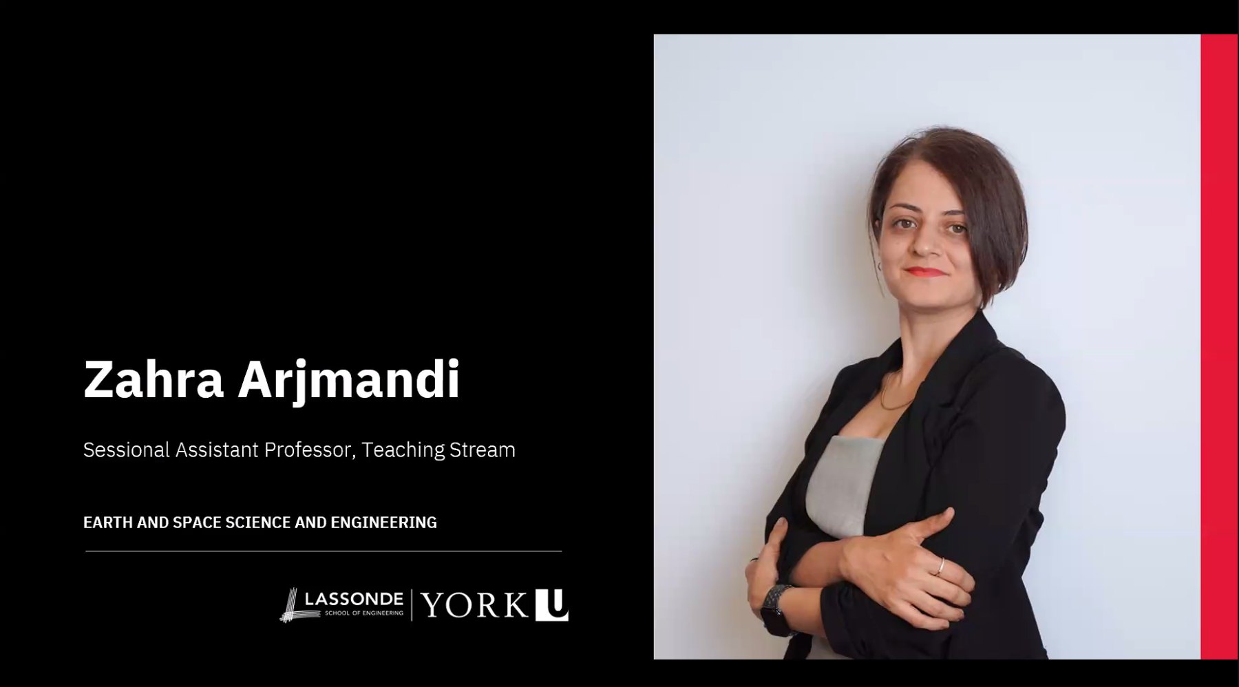 Congratulations to Dr. Zahra Arjmandi on Her Faculty Appointment at Lassonde