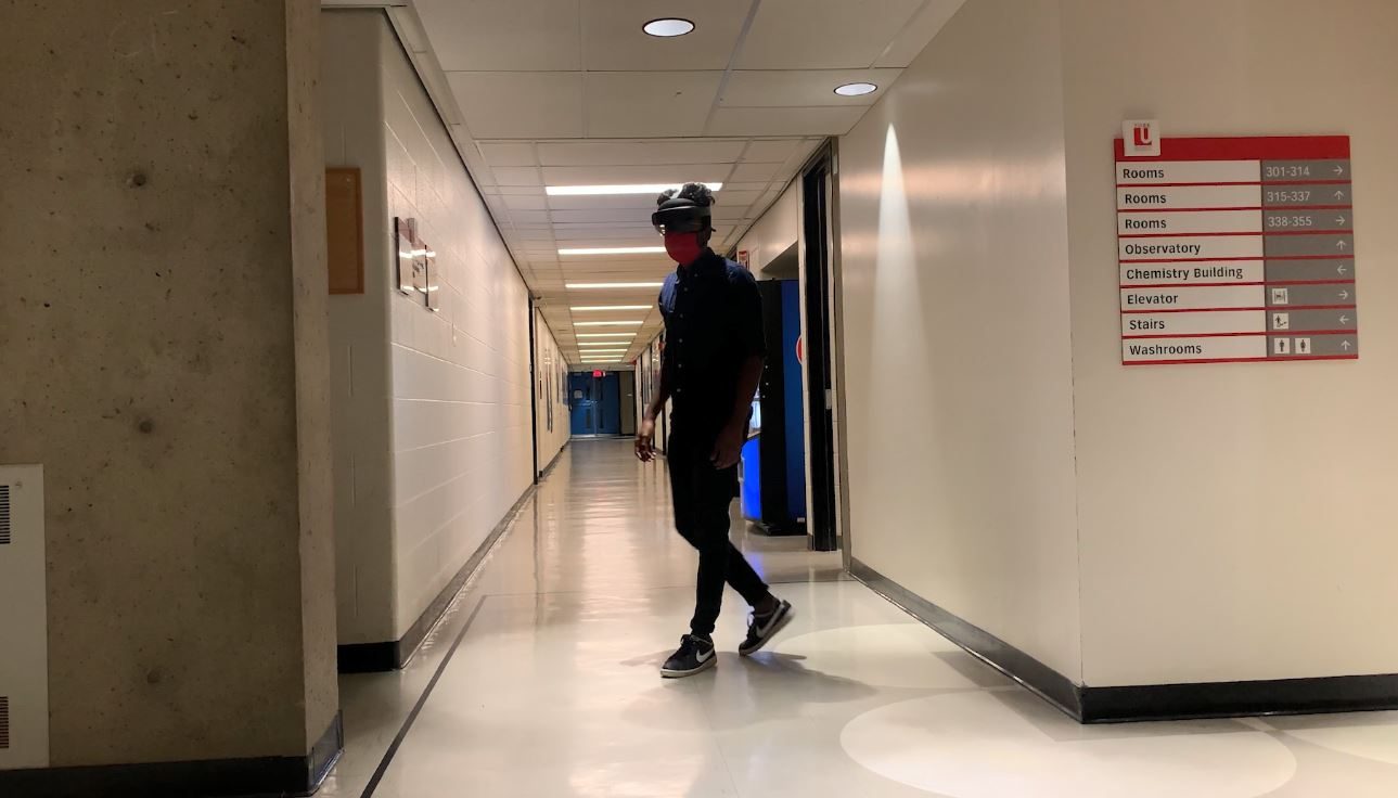 Indoor Spatial Navigation with Augmented Reality for the Visually Impaired